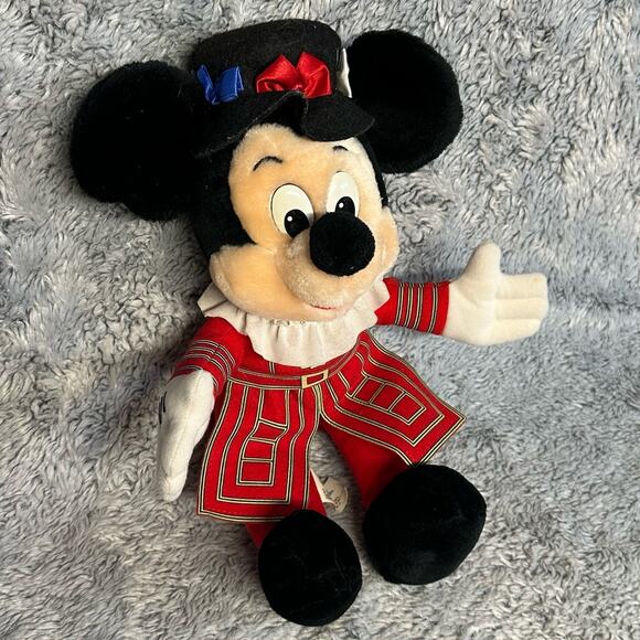 Disneyland Walt Disney Mickey Mouse UK London Stuffed Animal Plush Kids Vintage - Picture 1 of 10